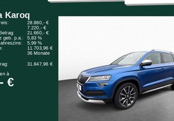 Skoda Karoq 60.100 km 28.880 &euro; Rödermark 63322