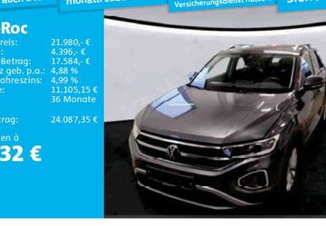 VW T-Roc 90.200 km 21.980 &euro; Frankfurt 60326