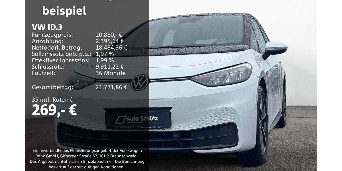 VW ID.3 68.767 km 20.880 &euro; Groß-Umstadt 64823