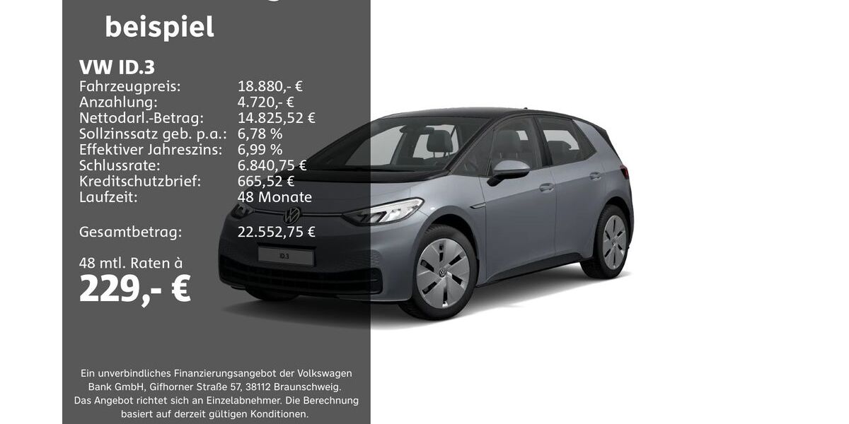 VW ID.3 55.643 km 18.880 &euro; Groß-Umstadt 64823