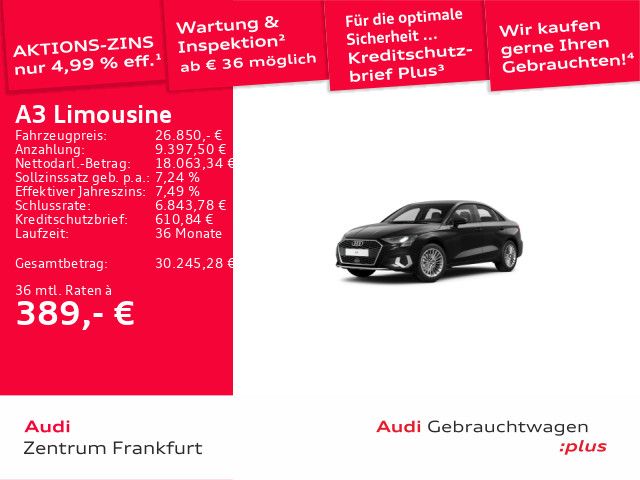 Audi A3 37.434 km 26.850 &euro; Frankfurt am Main 60314