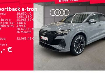 Audi Q4 e-tron 30.908 km 27.650 &euro; Frankfurt am Main 60326