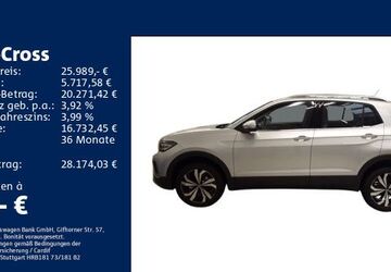 VW T-Cross 5.650 km 24.979 &euro; Offenbach am Main 63071