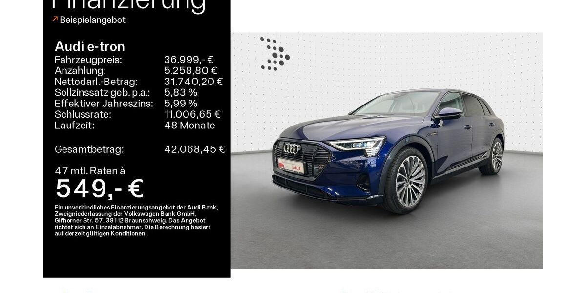 Audi e-tron 37.789 km 36.999 &euro; Hofheim 65719