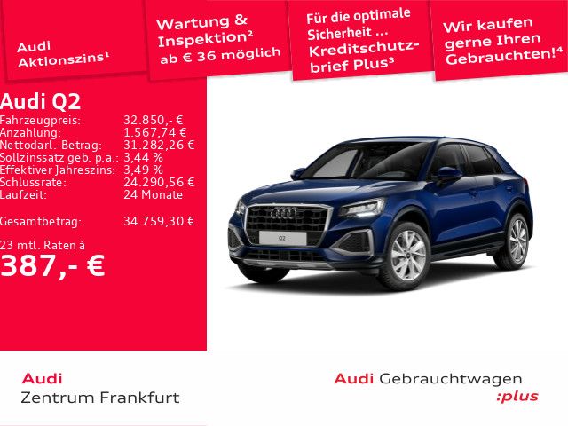 Audi Q2 14.689 km 32.850 &euro; Frankfurt am Main 60314