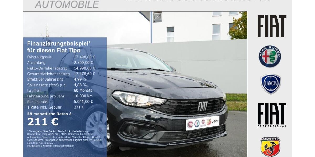 Fiat Tipo 12.800 km 17.490 &euro; Dreieich 63303