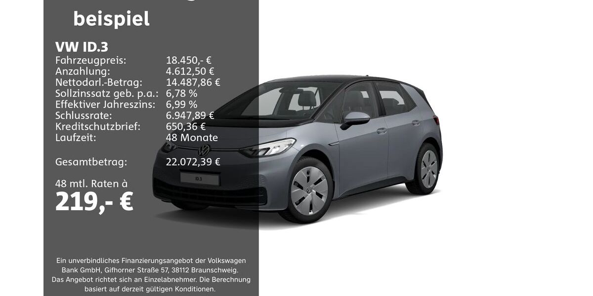 VW ID.3 51.144 km 18.450 &euro; Groß-Umstadt 64823