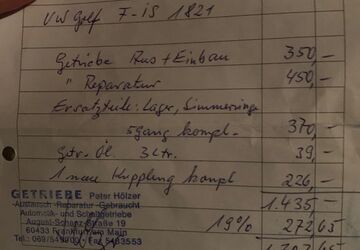 VW Golf 190.000 km 3.500 &euro; Flörsheim 65439