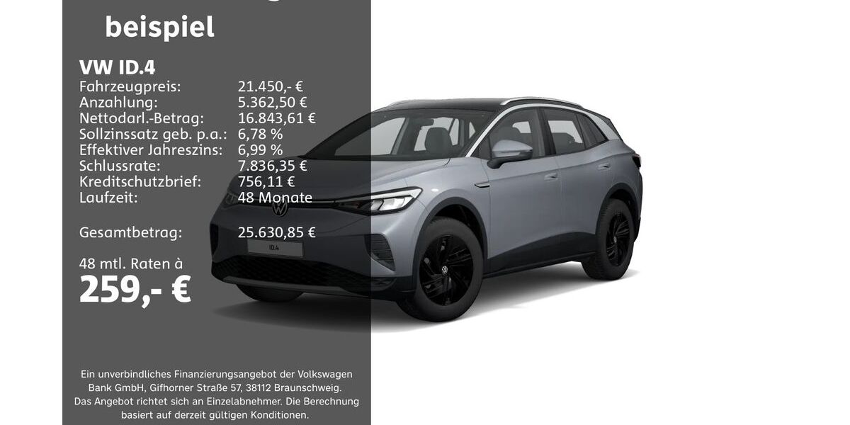 VW ID.4 40.454 km 21.450 &euro; Groß-Umstadt 64823