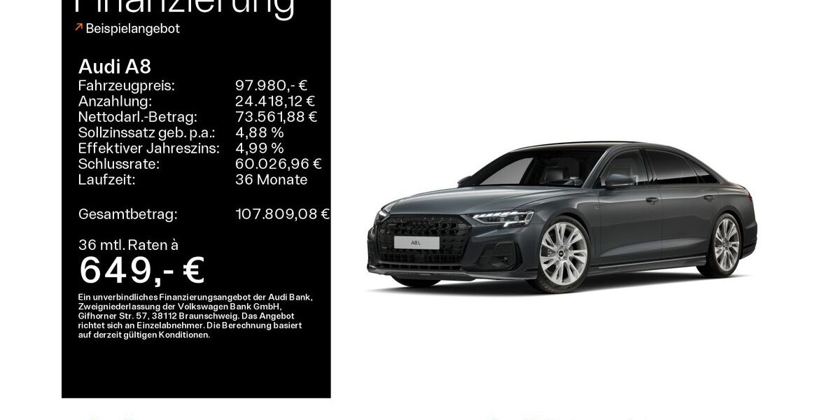 Audi A8 29.666 km 89.980 &euro; Hofheim 65719