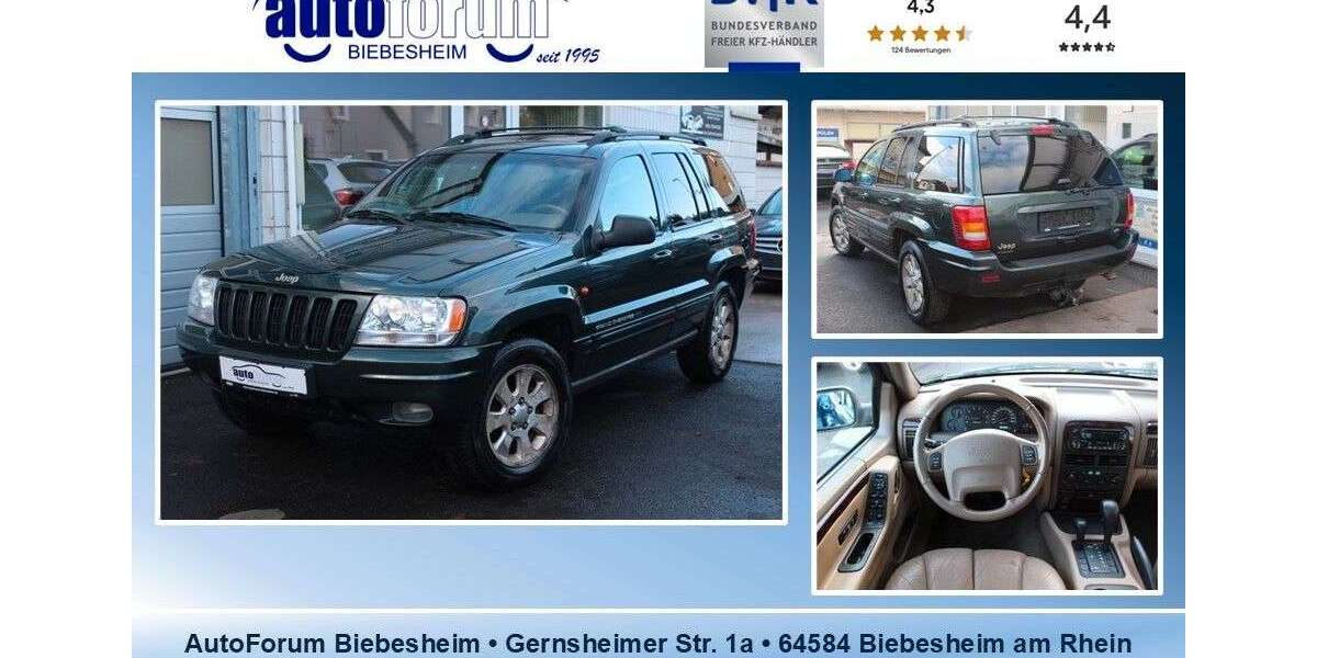 Jeep Grand Cherokee 150.800 km 7.999 &euro; Biebesheim am Rhein 64584