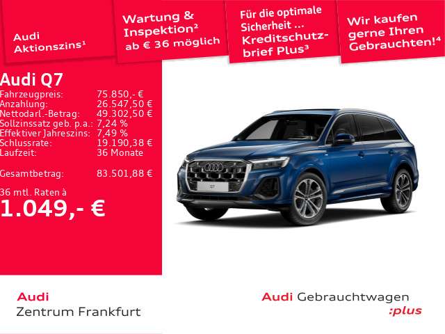 Audi Q7 15.624 km 75.850 &euro; Frankfurt am Main 60314